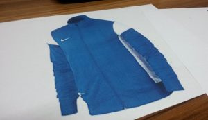 Le modèle de la tenue de la délégation mahoraise sur lequel viendra se positionner les logos