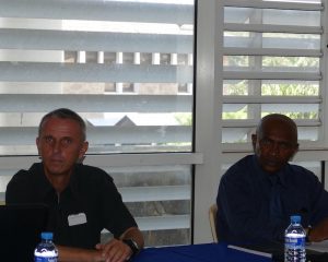 Thierry Perillo, Directeur des ressources à la préfecture de Mayotte et Mohamed Ali Hamid, président de la CCI