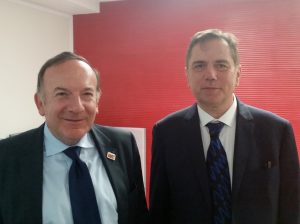 Pierre Gattaz (à gauche) et Thierry Galarme