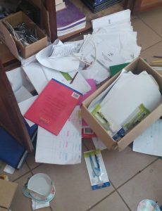 Les classes vandalisée (Photos D.R.)