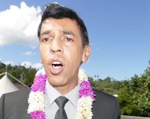 Younous Omarjee lors de sa dernière visite à Mayotte