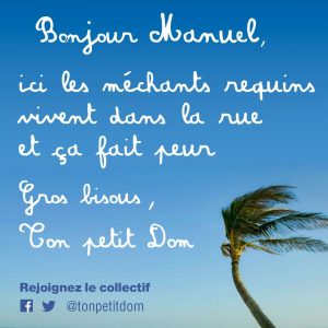 La lettre lettre du "petit Dom" publiée à 17h ce vendredi