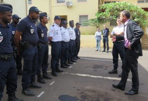 Le préfet Morsy au commissariat de Mamoudzou le jeudi 9 juillet 15