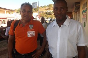 Jean Marc Mazeau délégué FO et Ahmed Mdahoma délégué Sud