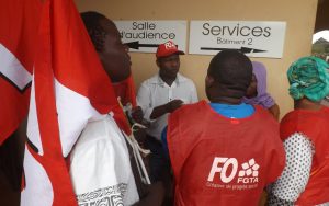 Oili Taanlavi Mouhoudoir, un ancien représentant syndical de la Sodifram et aujourd'hui responsable à FO avant l'audience