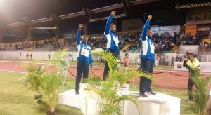 Le podium du javelot 100% Mahorais (Crédits photo : Dir Com CD)