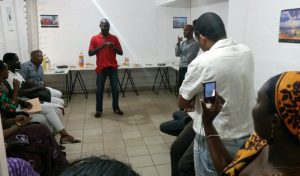 Kalame lors de son pot de départ de la couveuse : "J'ai résisté!"