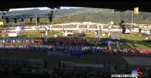 Cérémonie d'ouverture sans la délégation des Comores qui a quitté le stade
