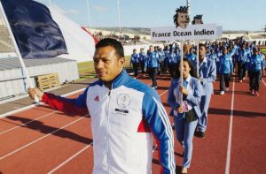 Le défilé de Mayotte dans la délégation France océan Indien (Crédit photo: Dir Com CD)
