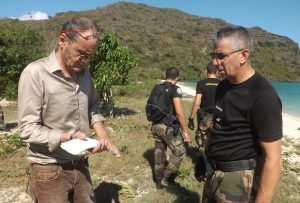 Un des nombreux morceaux de carapace de tortue trouvé sur le littoral de l'îlot Mtsamboro