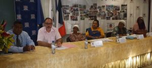 Madi Vita, Dominique Berleux, du vice-rectorat, Armamie Abdoul Wassion et Mariame Saïd, élues au CD, Antuat Abdouroihmane DGA formation, Houbia Youssouffa, de la mission réussite éducative