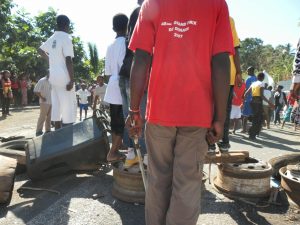 Quand de jeunes enfants tenaient les barrages en 2011