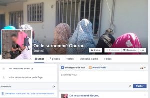 Capture d'écran de la page facebook de la communauté