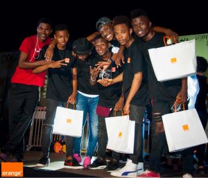 Les 5 étoiles, vainqueurs de l'Orange Dance Tour 2015