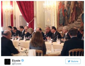 François Hollande reçoit les présidents des groupes parlementaires