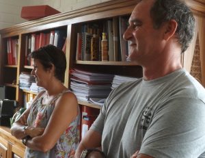 Nathalie Costantini et Philippe Mentek découvrent le nouveau site de l'UNSS Mayotte
