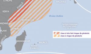 Les risques de piraterie dans le monde (Carte diplomatie.gouv.fr)