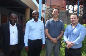 Emmanuel Legras Directeur territorial, David Gondonneau Directeur Régional Réunion-Mayotte sont reçus au Conseil départemental par Issa Issa Abdou 4e VP et Président de la commission santé et action sociale, Ousséni Ben ISSA 7e VP et Président de la Commission des finances
