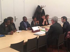 Ericka Bareigts, Ibrahim Aboubacar et Thani Mohamed rencontrent le DG de l'Arcep