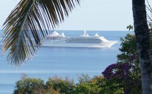 Arrivée du Silver Cloud dans le lagon en décembre 2015