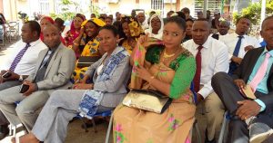 Les maires de Chiconi Mtsangamouji Sada entourés des conseillers communautaires et des conseillers départementaux
