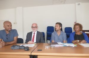 Moncef (Somapresse) co-orgaisateurdu concours avec le DASEN et les organismes ADEME et Corepile 