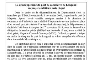 Pour la Cour des comptes, les choix de MCG à Longoni sont "ambitieux mais risqués"