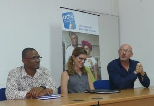 Camar Elanziz, Marjorie Pâquet et Laurent Licette, partenaires de l'Adie