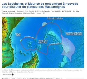 Le plateau des Mascareignes au nord-est de Madagascar (Capture d'écran: Seychelles news Agency)