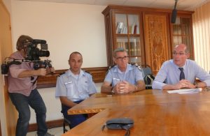 Conférence de presse sur le démantèlement de chimique