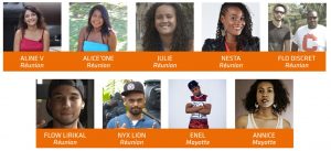 Les 9 demi-finalistes de l'océan Indien de la Trace Music Star