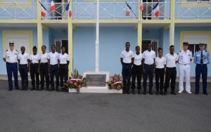Une classe de bac pro sécurité du lycée de Petite Terre venue paticiper à la cérémonie