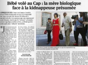 bébé volé au Cap