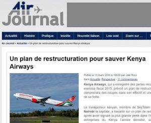 Air Journal Kenya Airways