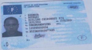 Carte de qualification de conducteur