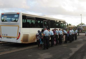 Sécurisation des bus au collège de Dembéni ce mardi matin