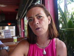 Chrystel de Bricourt du CJD Maurice, en appui