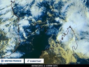 Image satellite à 16h locales