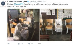 La réponse de l'Elysée sur twitter