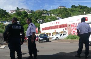 Présence policière au rond point
