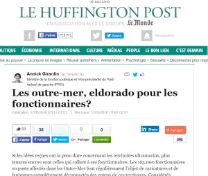 La tribune d'Annick Girardin dans le Huff Post