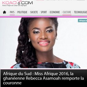 Miss Afrique 2016