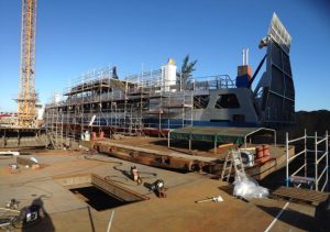 L'amphidrome dans le chantier mauricien
