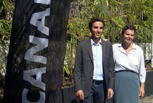 Canal Plus Gautier de Sarnez et Catherine Carde de Canal Plus Réunion