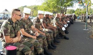 Les légionnaires, en attendant le début des répétitions