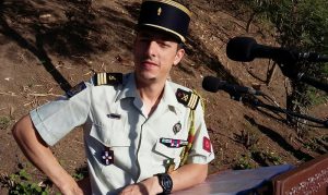 Le capitaine Benjamin commentateur de la cérémonie de ce 14 Juillet 2016 à Mamoudzou