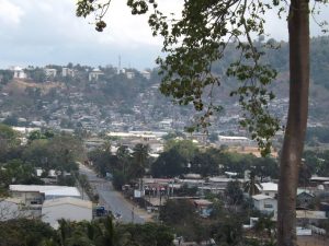 Le quartier de Kawéni depuis la ZAC Hamaha Soleil Levant