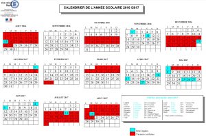 Le calendrier scolaire 2016-2017 à Mayotte
