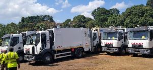 Les nouveaux camions bennes du SIDEVAM 976 (Photo: SIDEVAM 976)