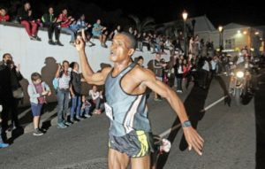 Mohamed Safaoui lors de sa victoire aux 10km de Saint-Denis en mai dernier (Photo: JIR/SLY)